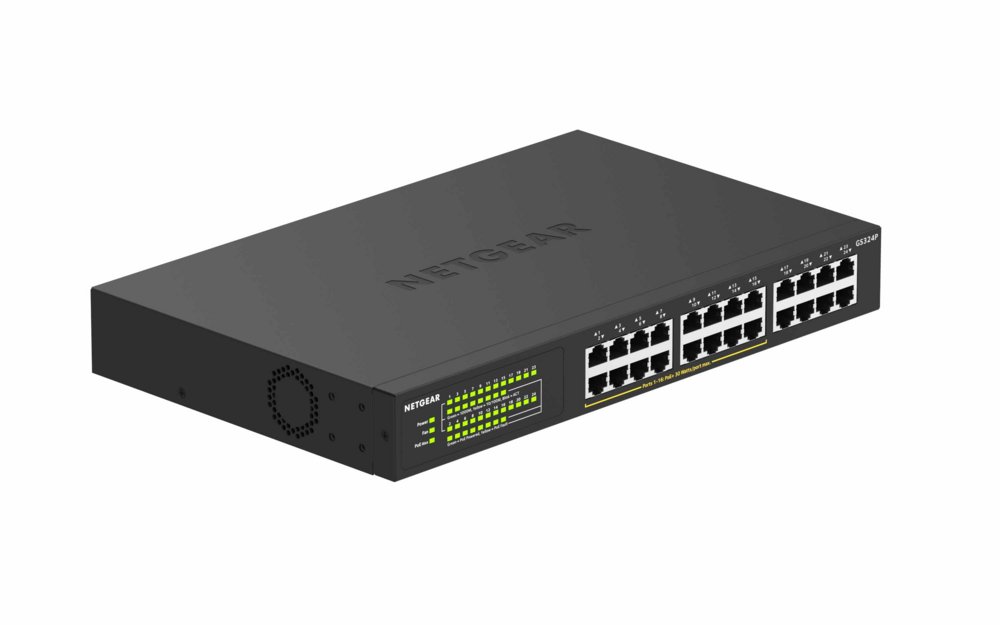 NETGEAR GS324P Unmanaged Gigabit Ethernet (10/100/1000) Power over Ethernet (PoE) 1U Zwart – 6
