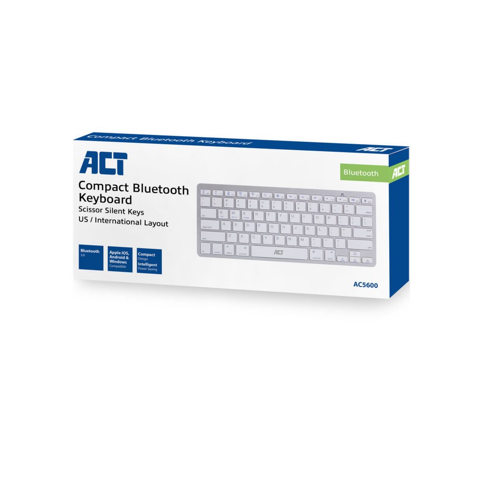 ACT AC5600 toetsenbord Bluetooth QWERTY US International Wit – 4