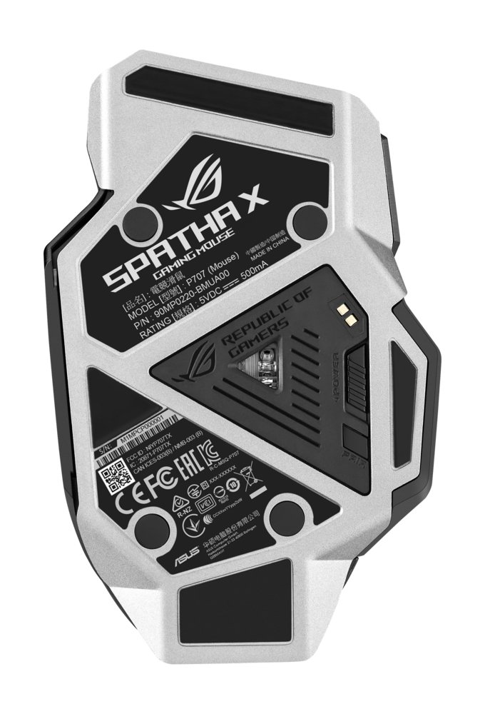 ASUS ROG Spatha X muis Rechtshandig RF Wireless + USB Type-A Optisch 19000 DPI – 4