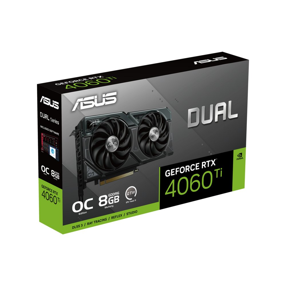ASUS Dual -RTX4060TI-O8G NVIDIA GeForce RTX 4060 Ti 8 GB GDDR6 – 12
