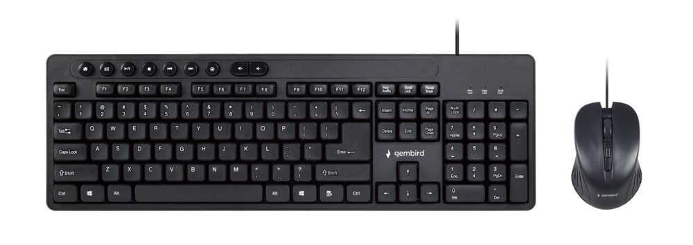 Gembird KBS-UM-04 toetsenbord USB QWERTY Amerikaans Engels Zwart – 0