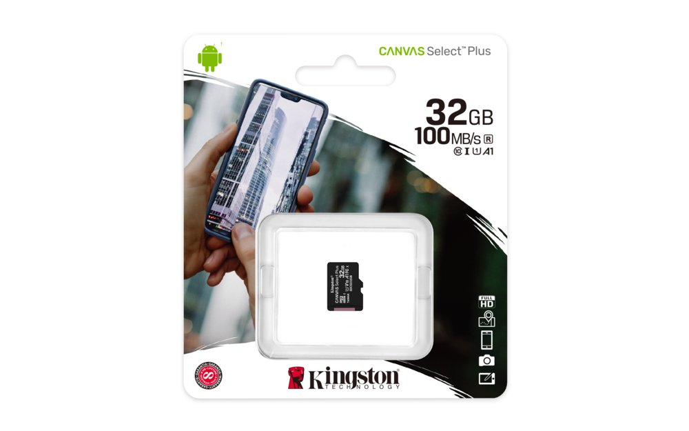 Kingston Technology Canvas Select Plus 32 GB MicroSDHC UHS-I Klasse 10 – 2