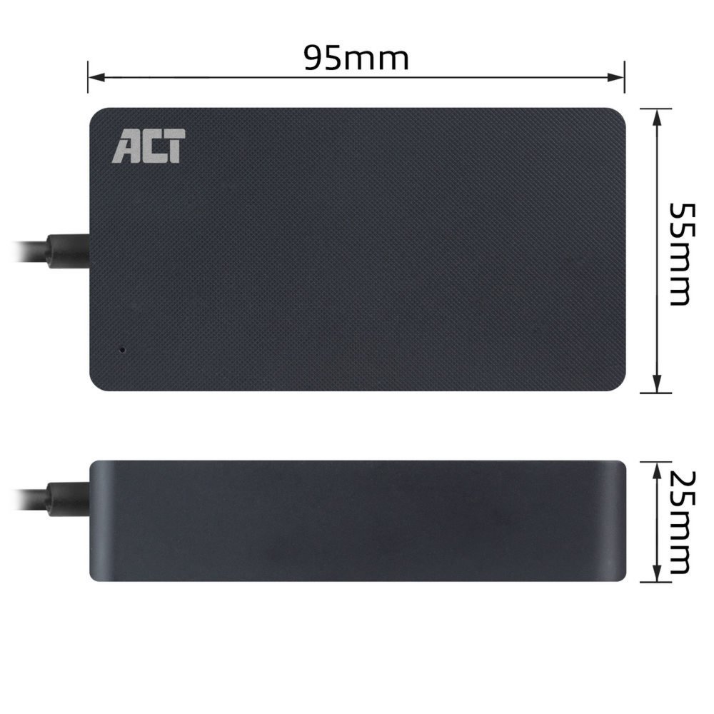 ACT AC2005 netvoeding & inverter Binnen 65 W USB-C – 3