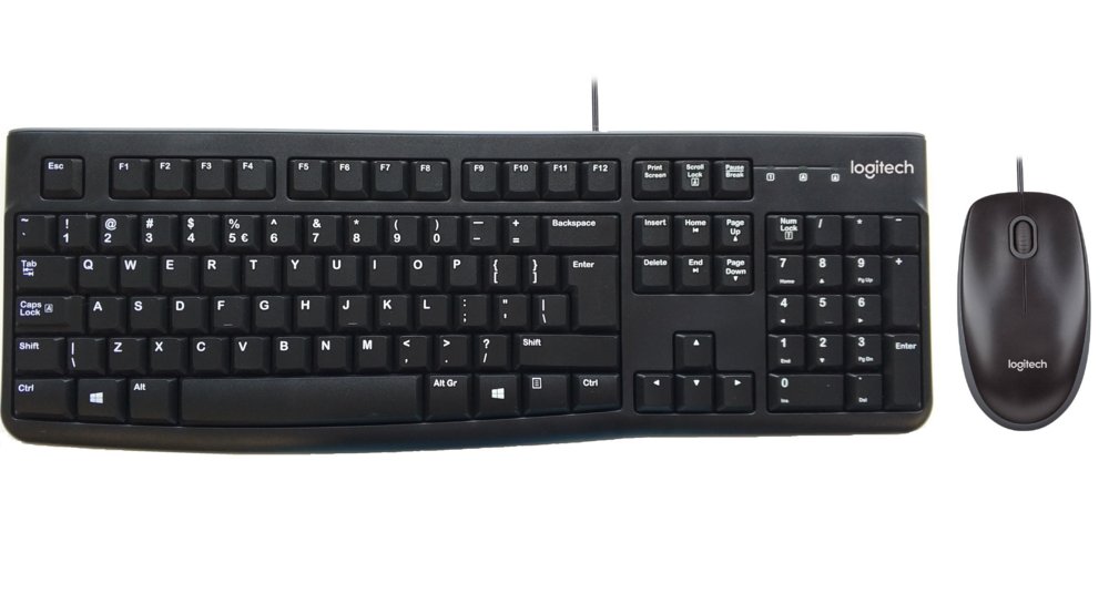 Logitech Desktop MK120 toetsenbord USB QWERTY US International Zwart – 0