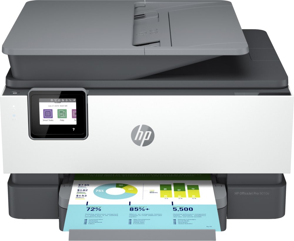 HP OfficeJet Pro HP 9010e All-in-One-printer, Kleur, Printer voor Kleine kantoren, Printen, kopiëren, scannen, faxen, HP+; Geschikt voor HP Instant Ink; Automatische documentinvoer; Dubbelzijdig printen – 1