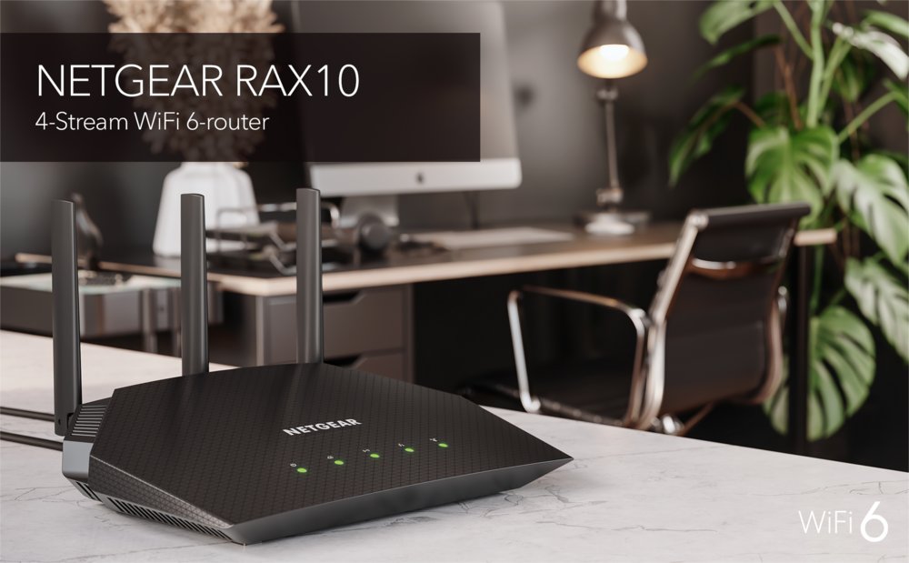 NETGEAR Nighthawk 4-Stream AX1800 WiFi 6 Router (RAX10) – 8