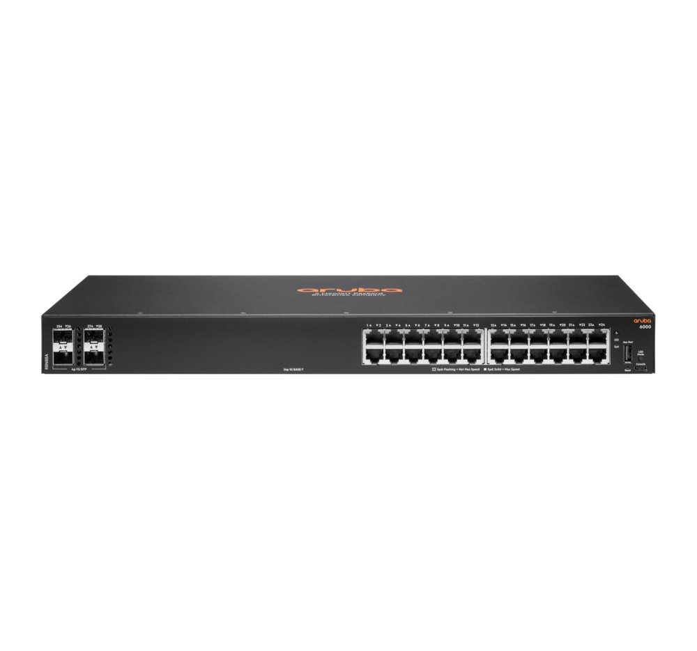 Hewlett Packard Enterprise Aruba 6000 24G 4SFP Managed L3 Gigabit Ethernet (10/100/1000) 1U – 0
