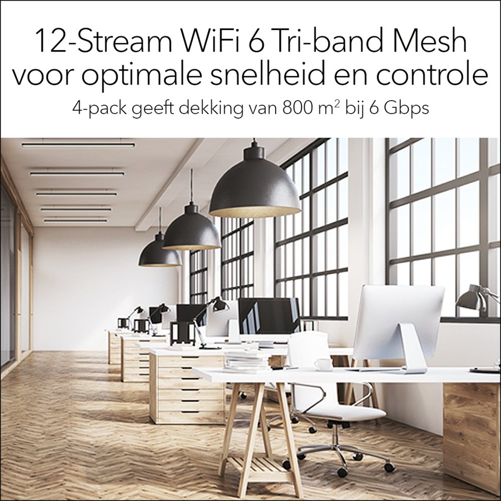 NETGEAR Orbi Pro WiFi 6 Tri-band Mesh System (SXK80B4) – 4