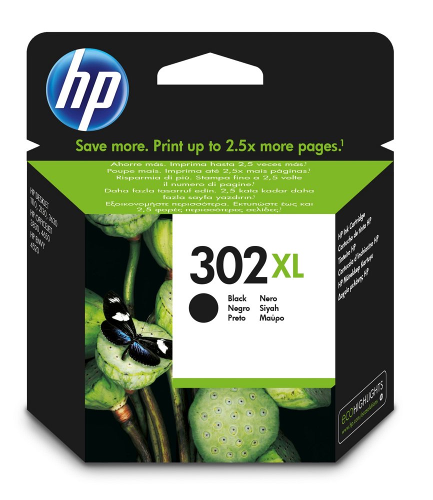 HP 302XL originele high-capacity zwarte inktcartridge – 0