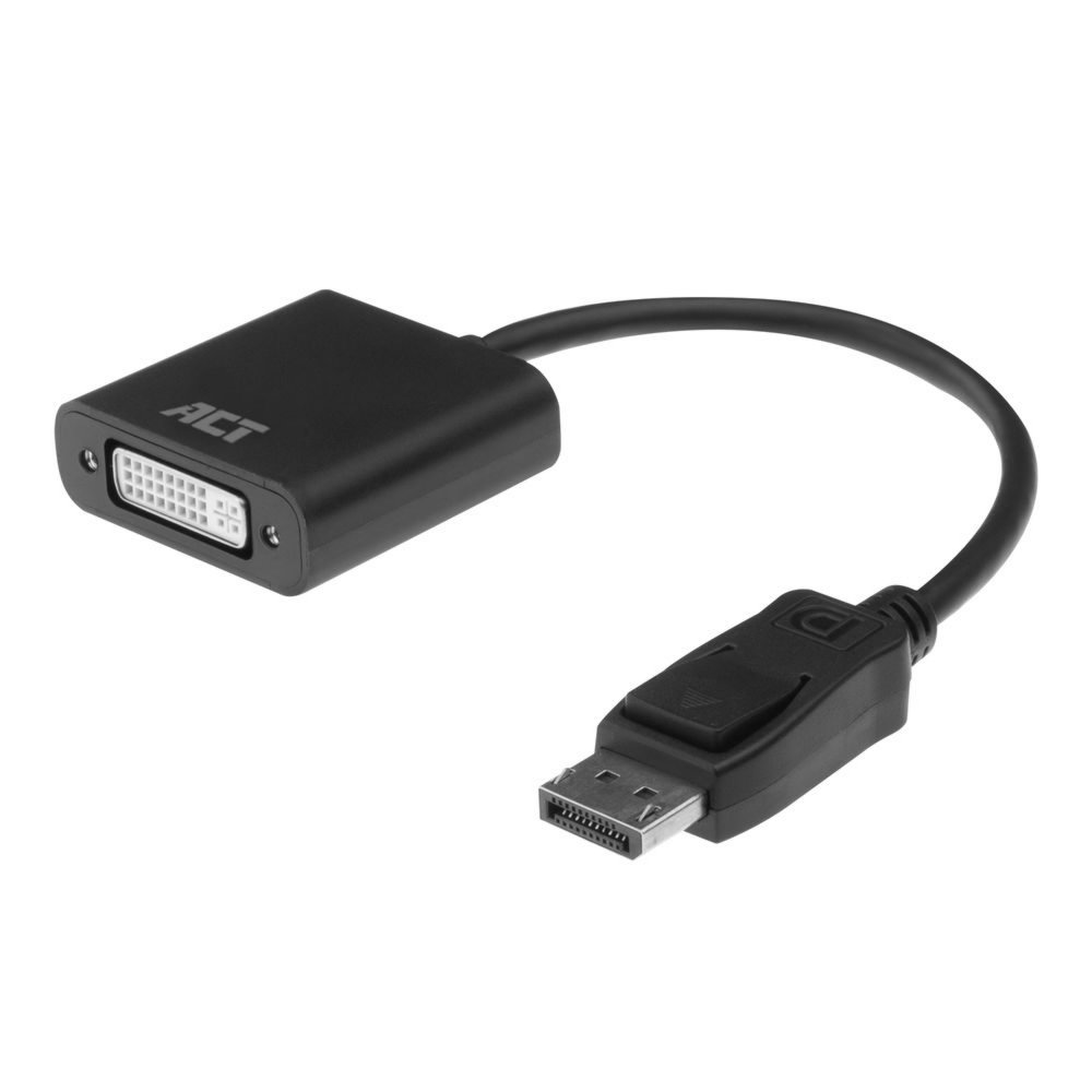 ACT AC7510 video kabel adapter 0,15 m DisplayPort DVI-D Zwart – 0