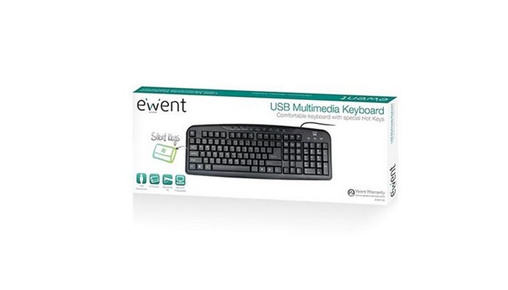 Ewent EW3130 toetsenbord USB QWERTY Engels Zwart – 3
