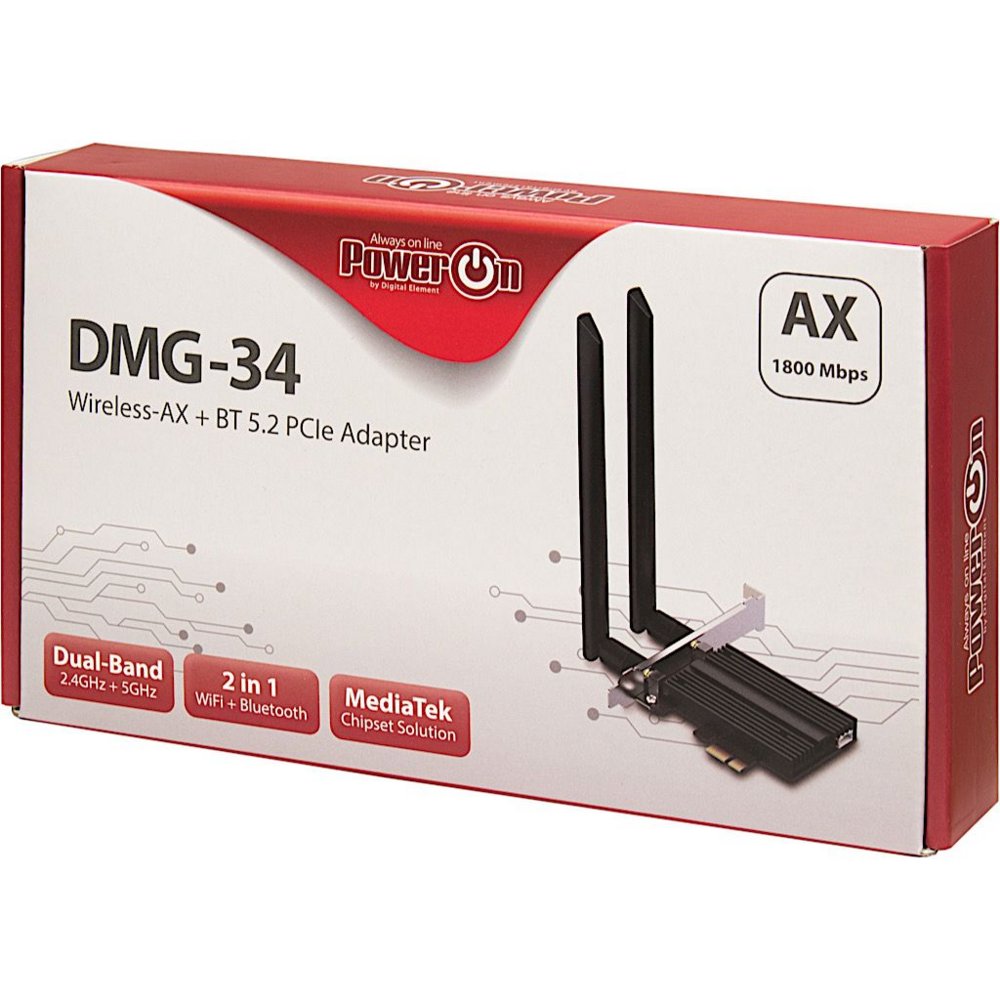 Inter-Tech DMG-34 Intern WLAN / Bluetooth 1800 Mbit/s – 2