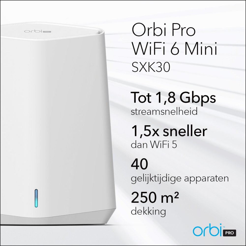 NETGEAR Orbi Pro WiFi 6 Mini AX1800 System 2-Pack (SXK30) – 21