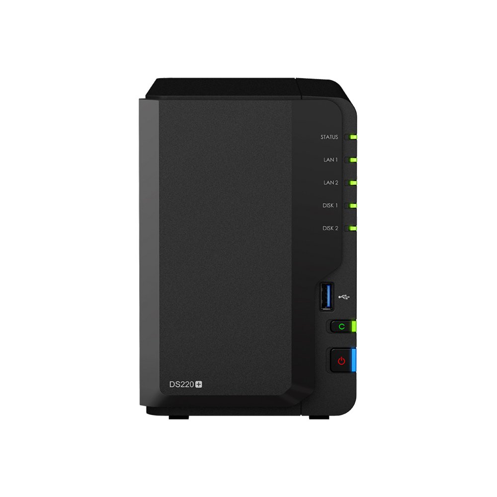 Synology DiskStation DS220+ data-opslag-server NAS Compact Ethernet LAN Zwart J4025 – 1