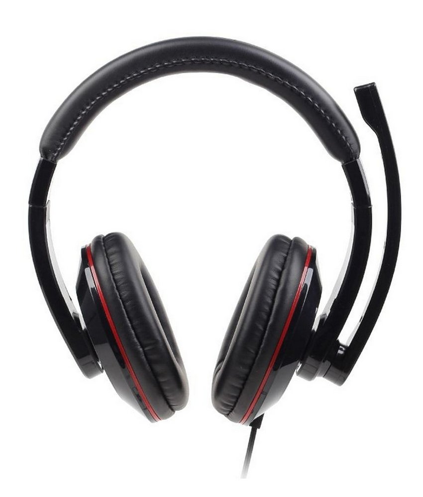 Gembird MHS-001 hoofdtelefoon/headset Bedraad Hoofdband Oproepen/muziek Zwart – 0