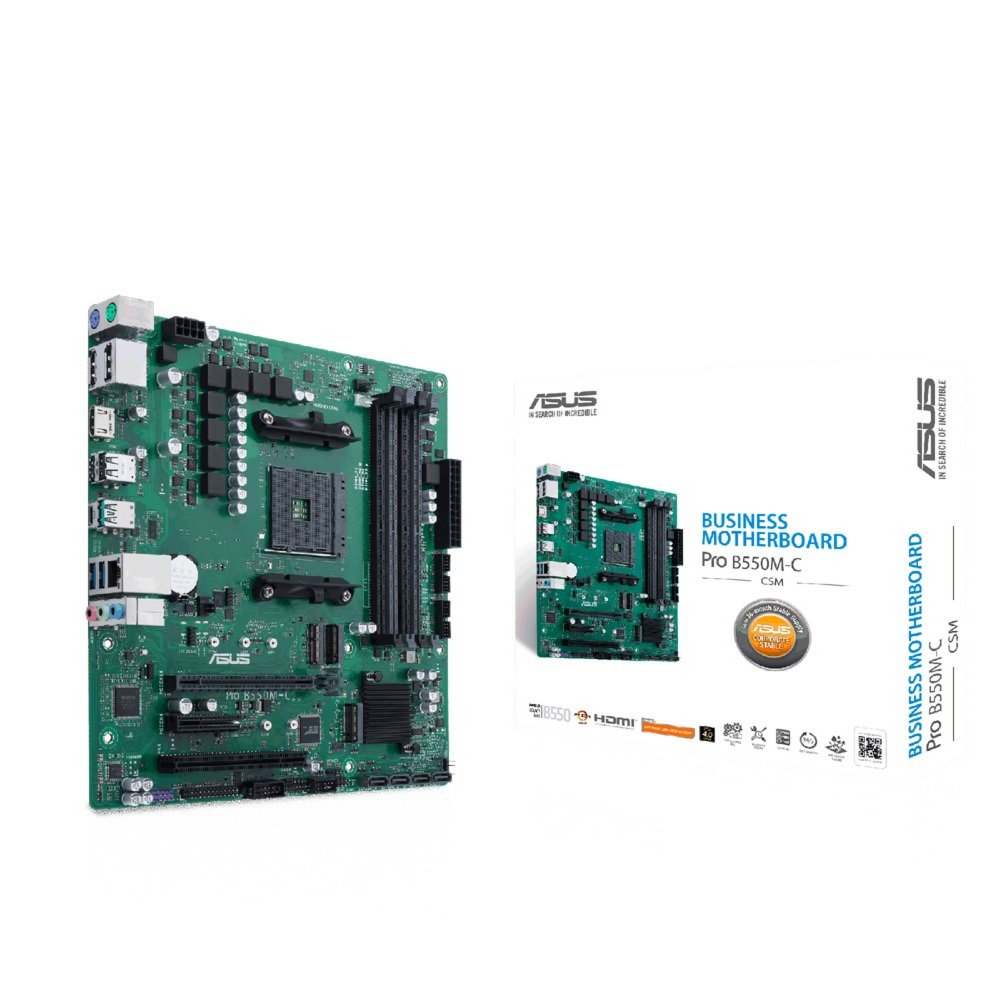 ASUS PRO B550M-C/CSM AMD B550 Socket AM4 micro ATX – 0