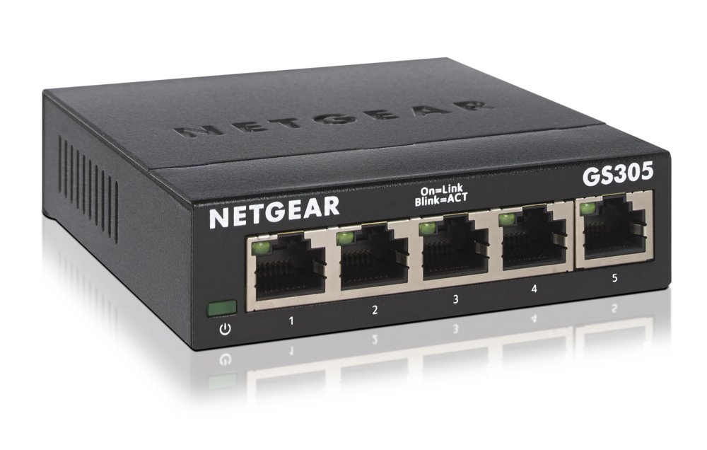 NETGEAR GS305 Unmanaged L2 Gigabit Ethernet (10/100/1000) Zwart – 0