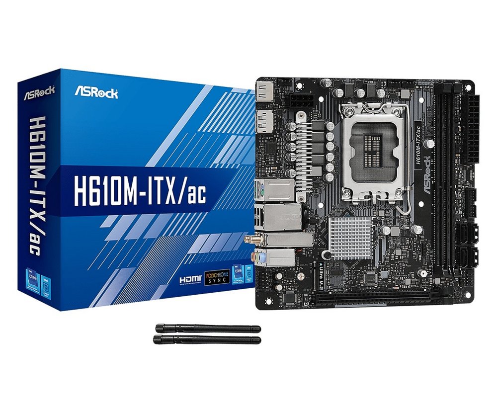 Asrock H610M-ITX/ac Intel H610 LGA 1700 Micro ITX – 0