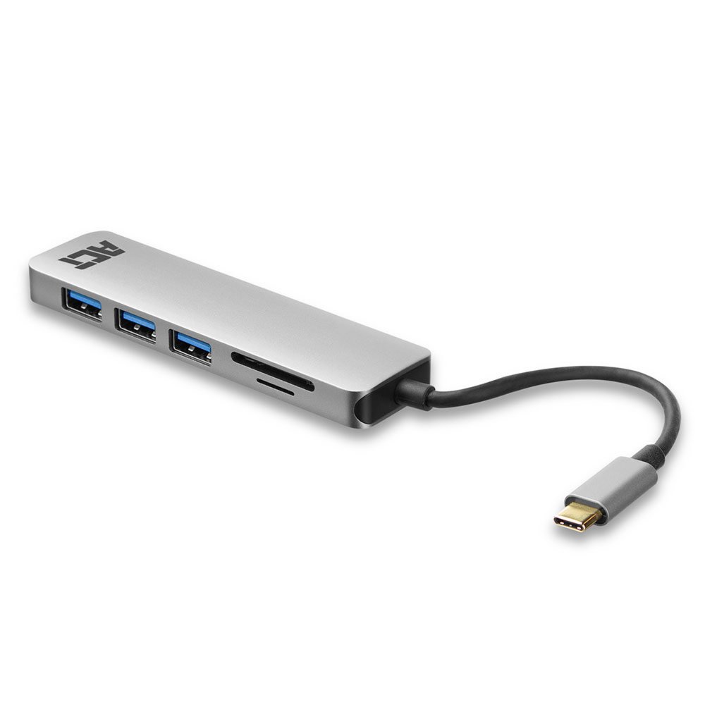 ACT AC7050 3-Poorts USB-C 3.2 Gen1 (USB 3.0) Hub met kaartlezer en PD Pass-Through poort – 4