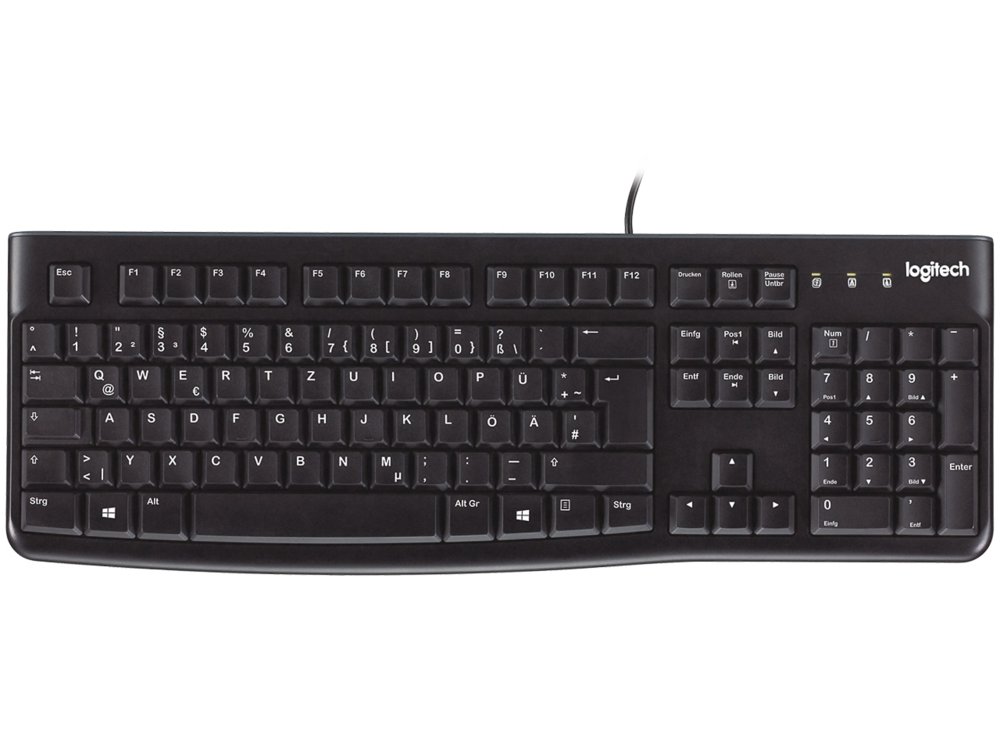 Logitech K120 Corded Keyboard toetsenbord USB QWERTZ Duits Zwart – 0