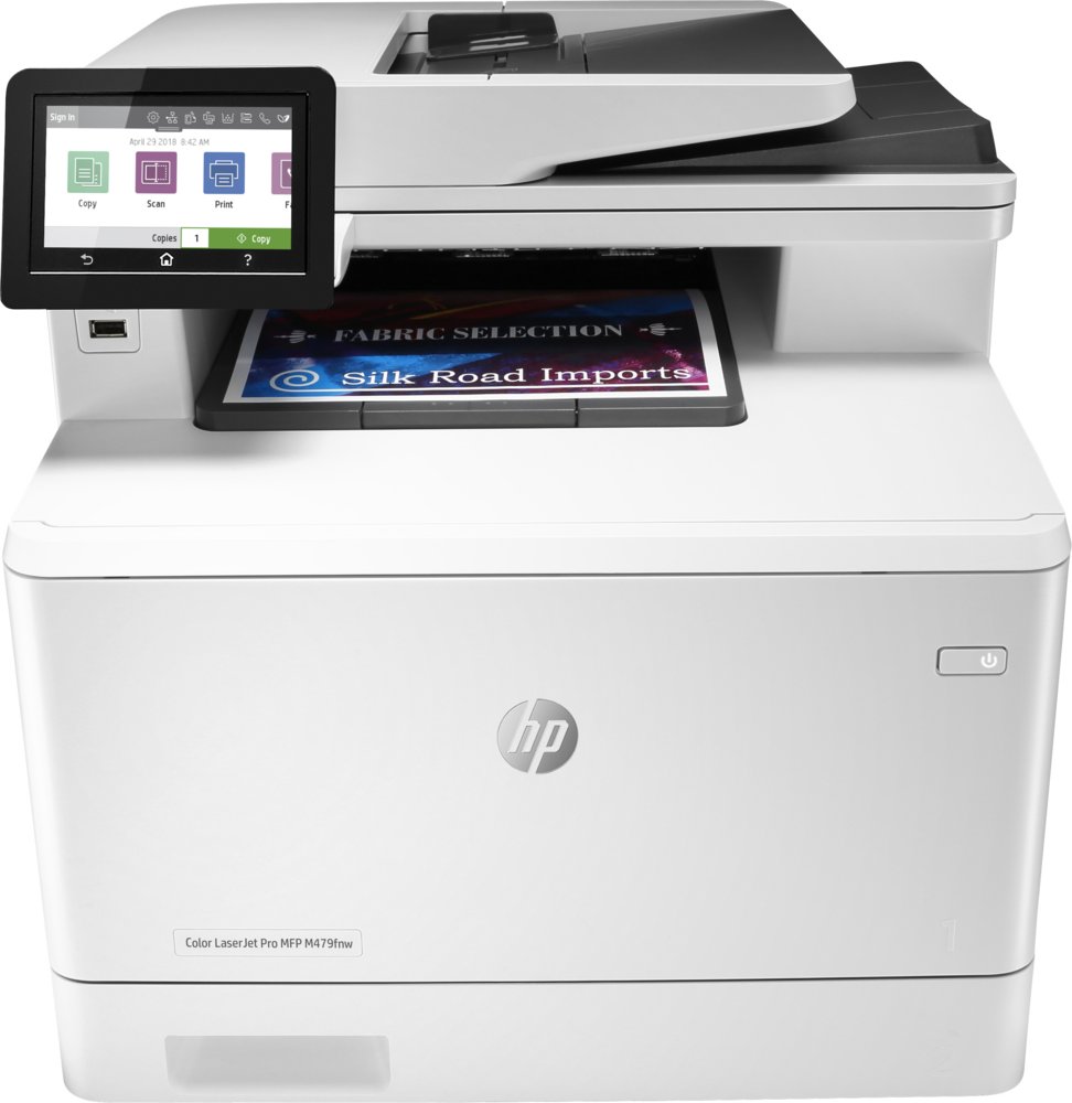 HP Color LaserJet Pro MFP M479fnw, Printen, kopiëren, scannen, fax, e-mail, Scannen naar e-mail/pdf; ADF voor 50 vel ongekruld – 1