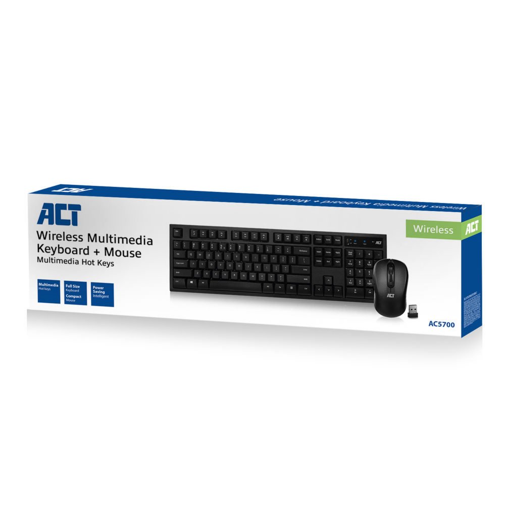 ACT AC5700 toetsenbord RF Draadloos QWERTY US International Zwart – 6