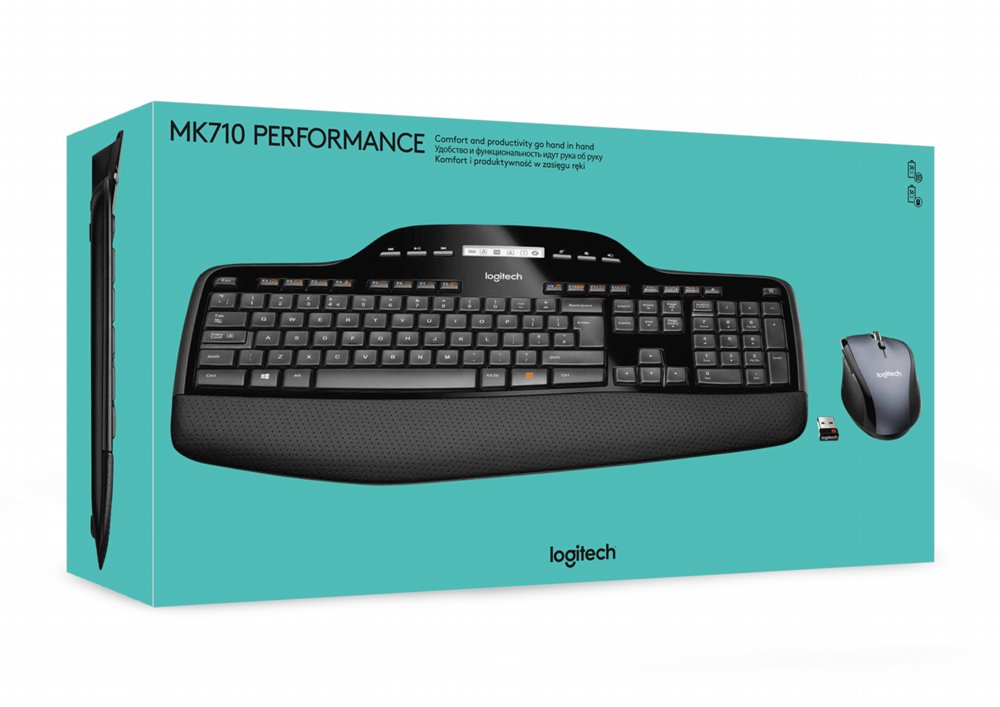 Logitech MK710 toetsenbord RF Draadloos QWERTY US International Zwart – 2