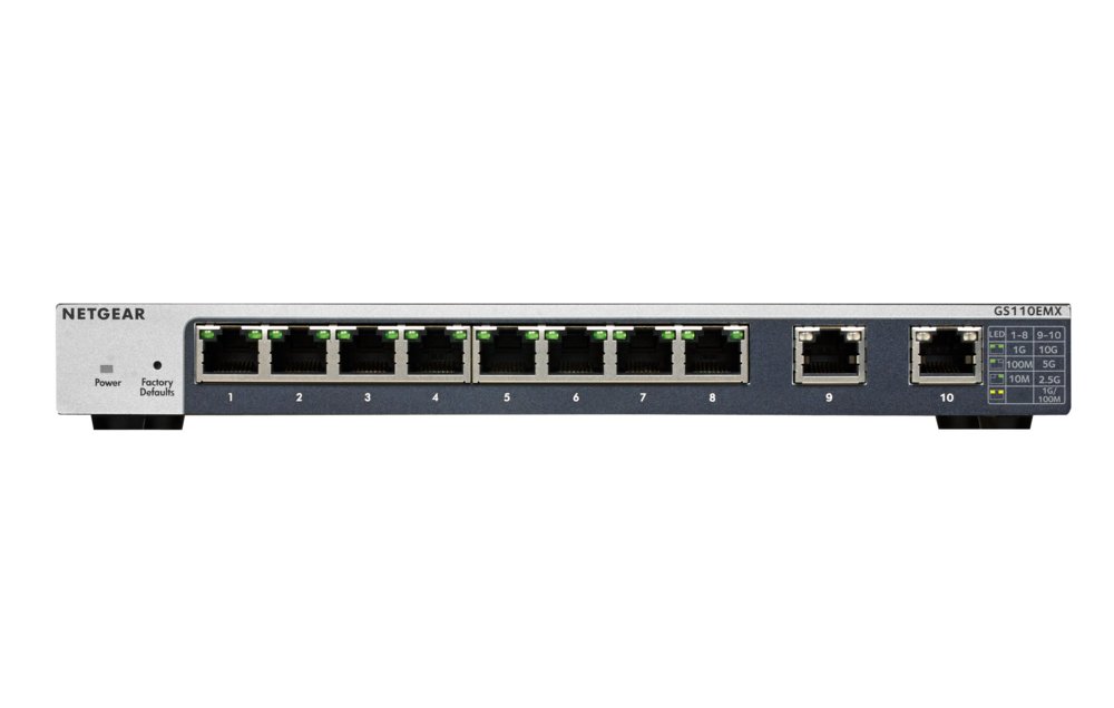 Netgear GS110EMX Managed L2 10G Ethernet (100/1000/10000) Zwart – 3