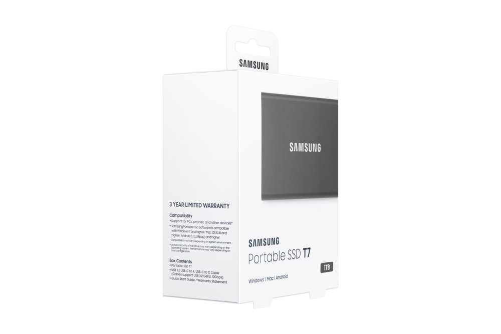 Samsung Portable SSD T7 1000 GB Grijs – 9