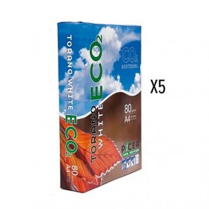 Printpapier A4 Torano White 80grams (5x500 Pack) - Afbeelding 1