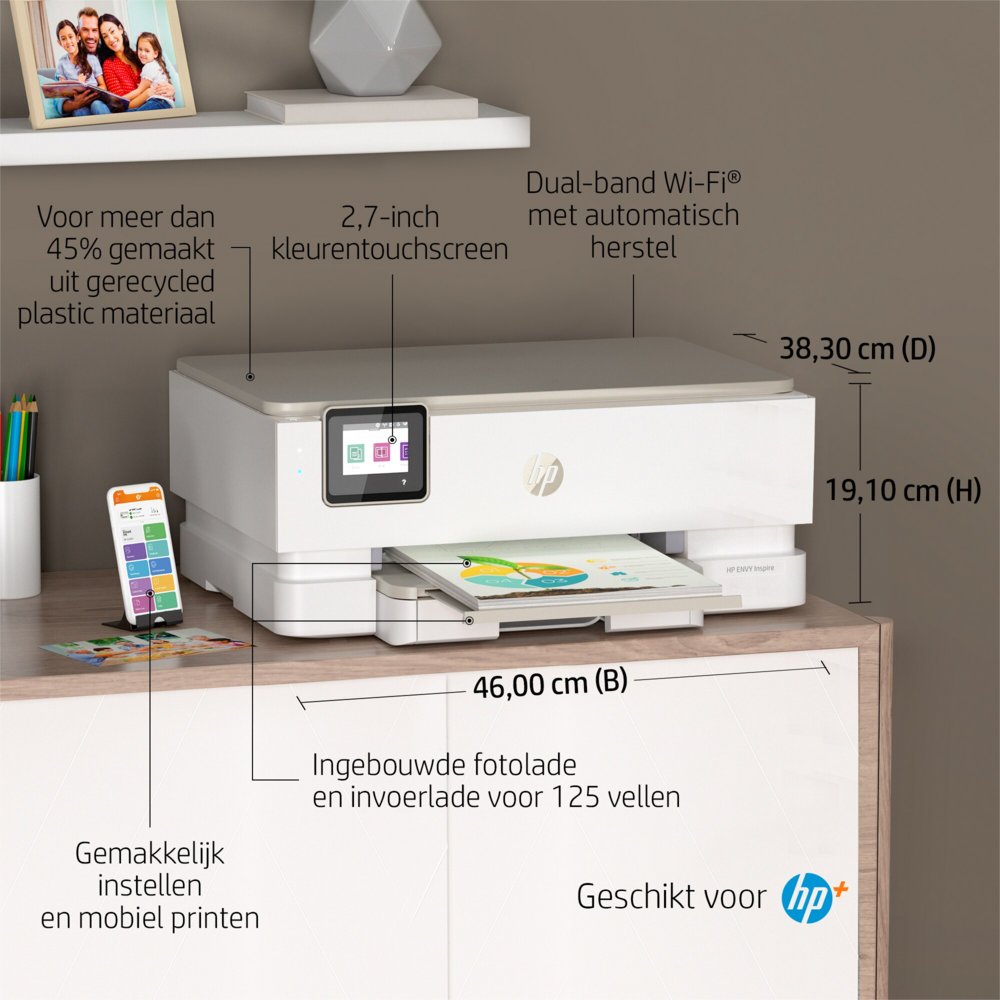 HP ENVY HP Inspire 7220e All-in-One printer, Kleur, Printer voor Home, Printen, kopiëren, scannen, Draadloos; HP+; Geschikt voor HP Instant Ink; Scan naar pdf – 17