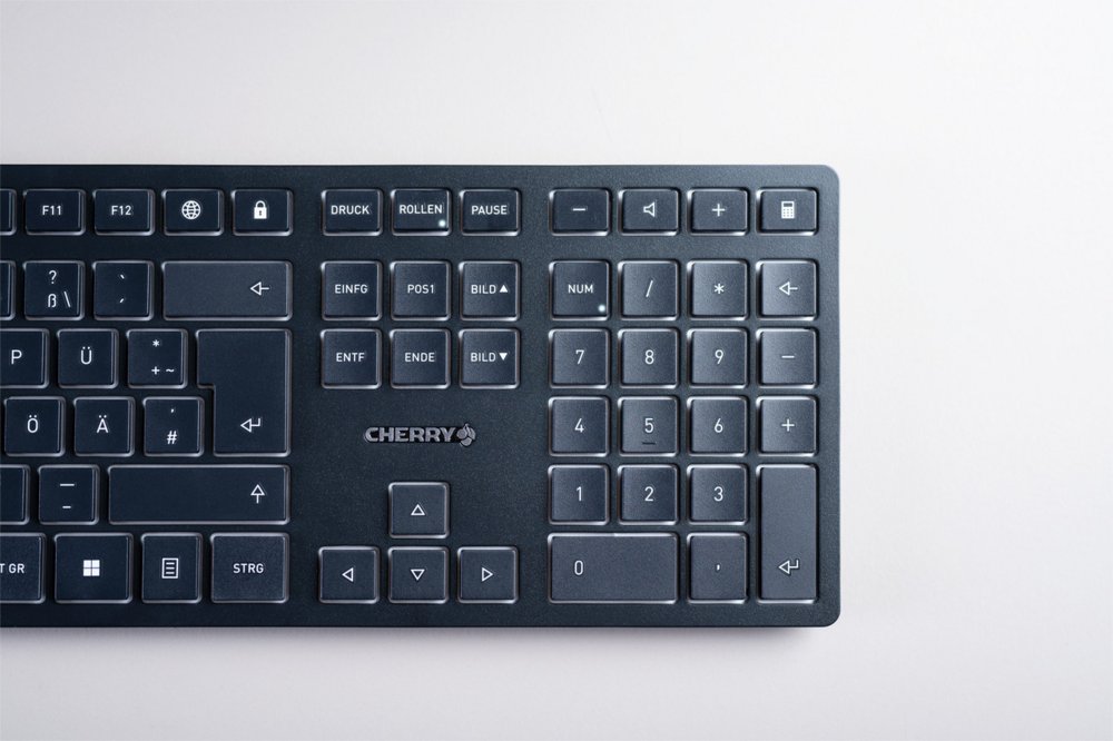 CHERRY KW 9100 SLIM toetsenbord RF-draadloos + Bluetooth QWERTY Engels Zwart – 7