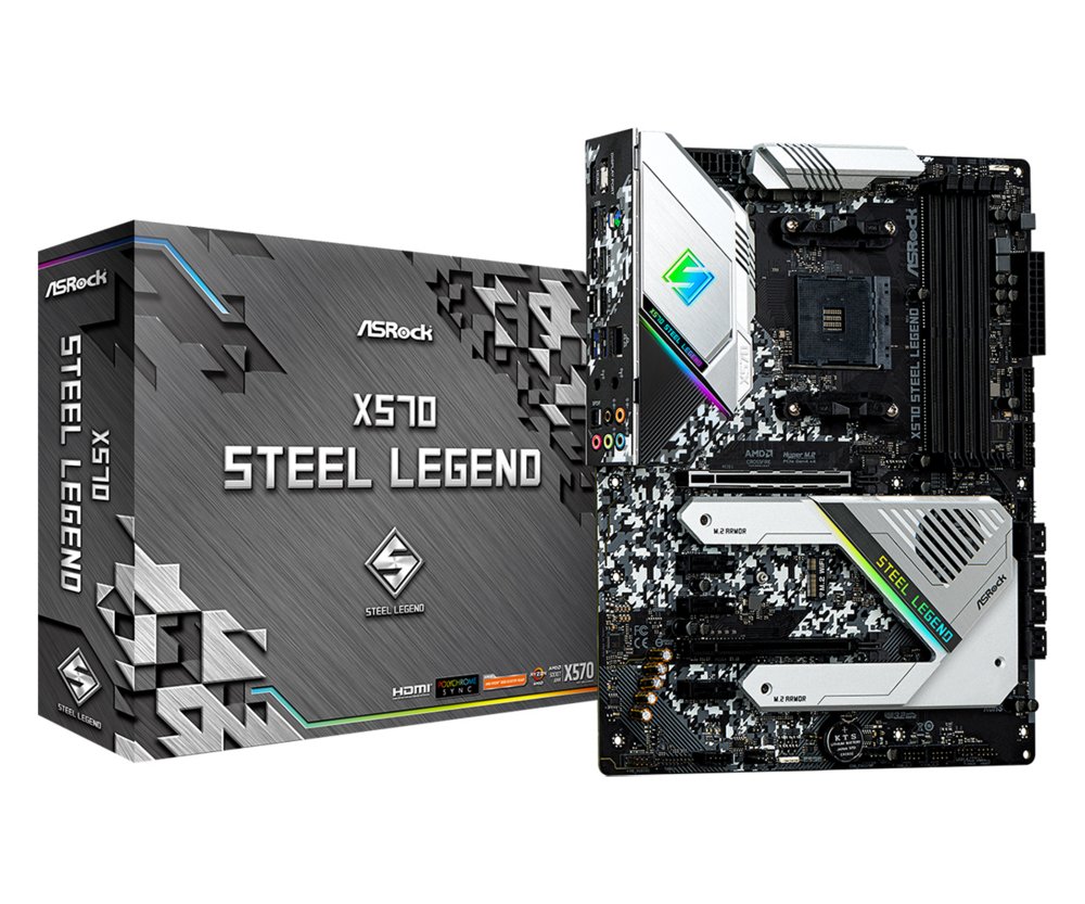 Asrock X570 Steel Legend AMD X570 Socket AM4 ATX – 0