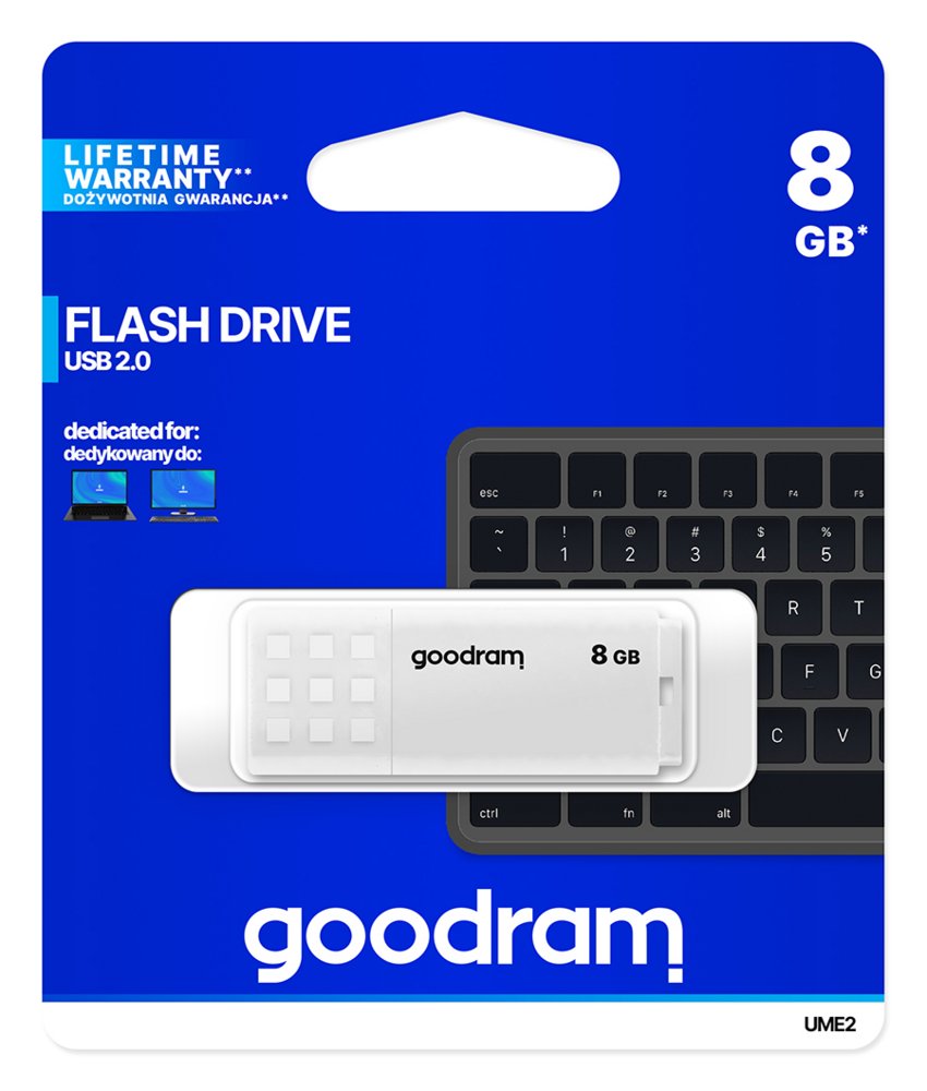 Goodram UME2 USB flash drive 8 GB USB Type-A 2.0 Wit – 1