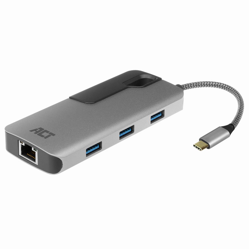 ACT AC7042 USB-C naar HDMI multiport adapter met ethernet en USB hub – 2