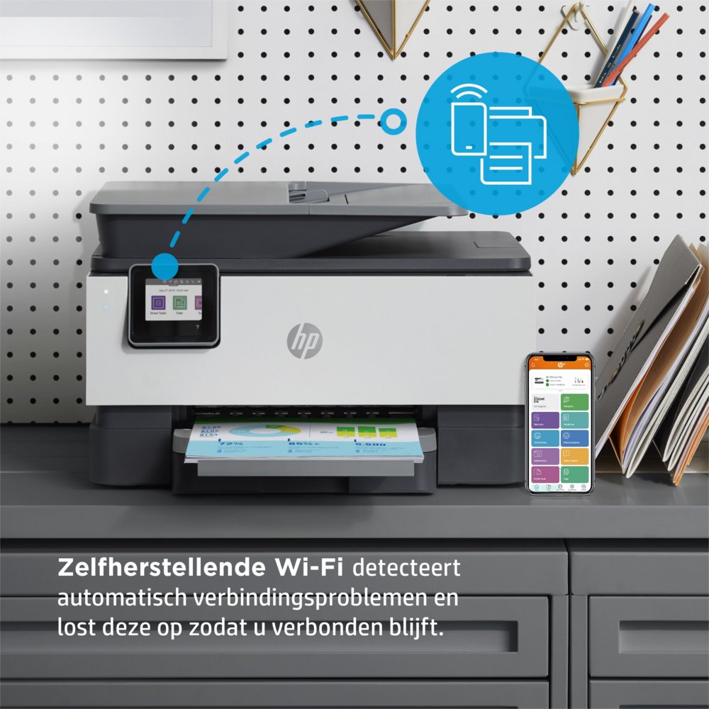 HP OfficeJet Pro HP 9010e All-in-One-printer, Kleur, Printer voor Kleine kantoren, Printen, kopiëren, scannen, faxen, HP+; Geschikt voor HP Instant Ink; Automatische documentinvoer; Dubbelzijdig printen – 7