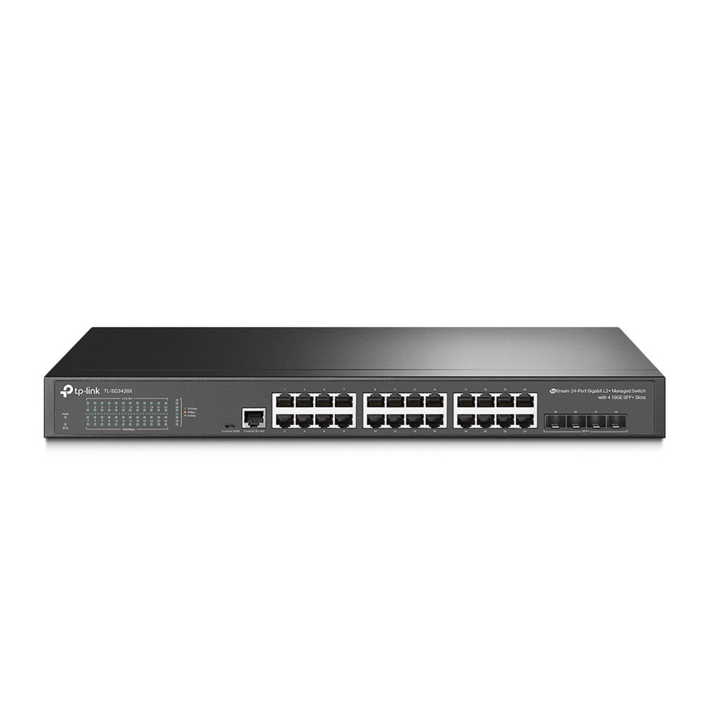 TP-Link TL-SG3428X netwerk-switch Managed L2+ Gigabit Ethernet (10/100/1000) Zwart – 0