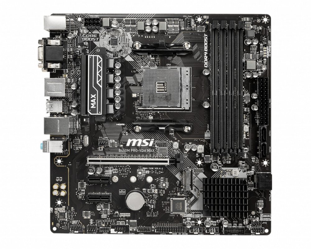 MB MSI B450M Pro-VDH / Am4 / B450 / 4xDDR4 / Micro-ATX – 4