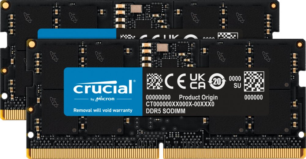 Crucial CT2K16G56C46S5 geheugenmodule 32 GB 2 x 16 GB DDR5 5600 MHz ECC – 0