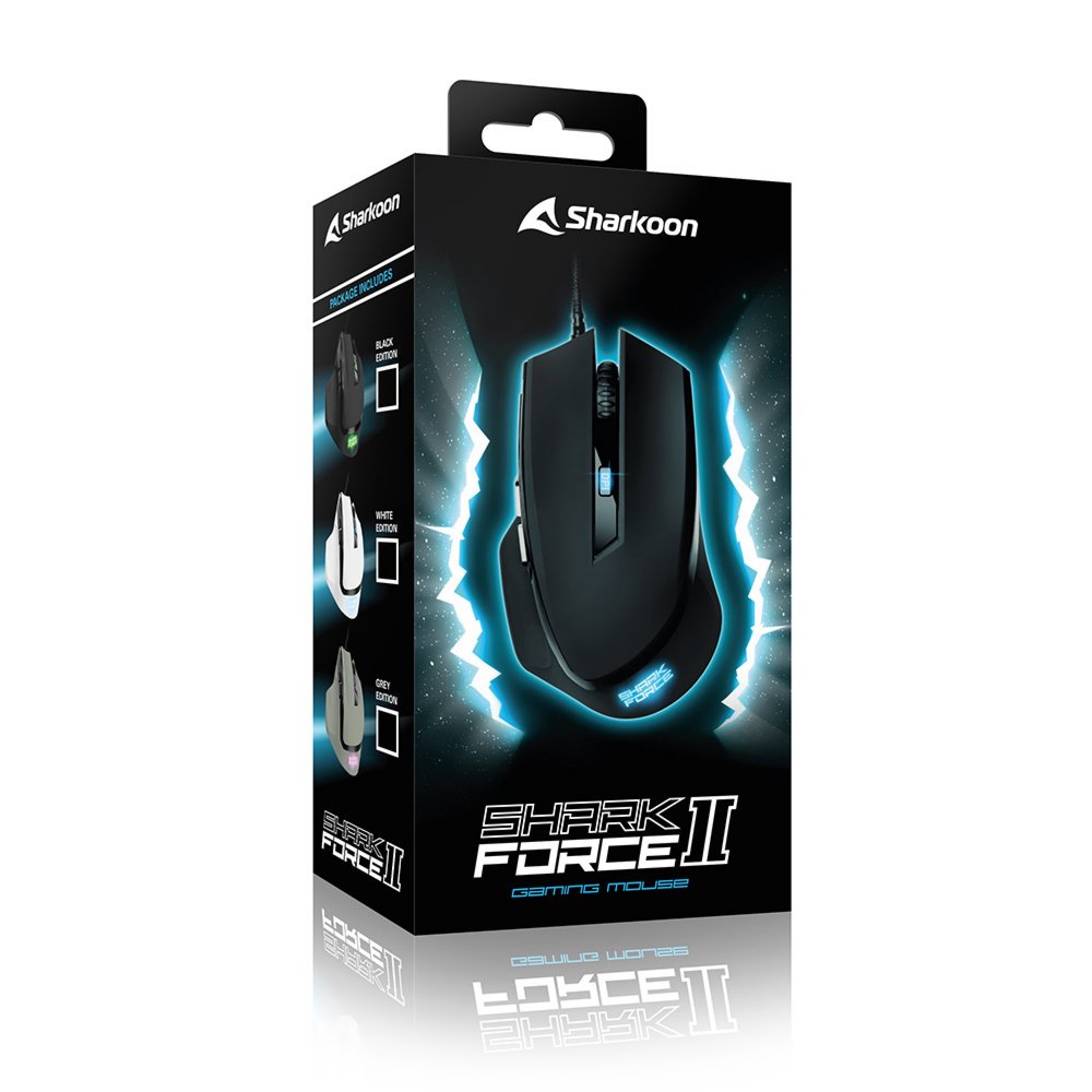 Sharkoon SHARK Force II muis Rechtshandig USB Type-A Optisch 4200 DPI – 3