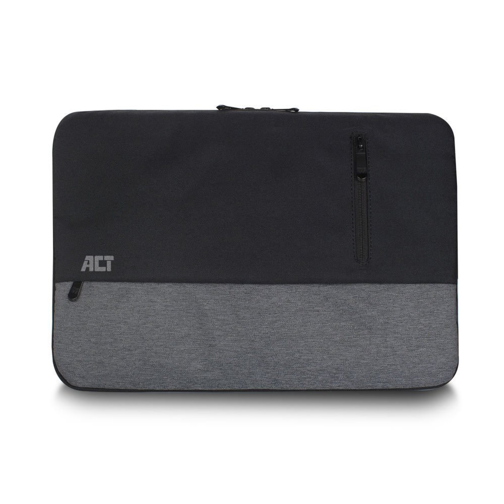 ACT AC8545 notebooktas 39,6 cm (15.6″) Opbergmap/sleeve Zwart, Grijs – 0