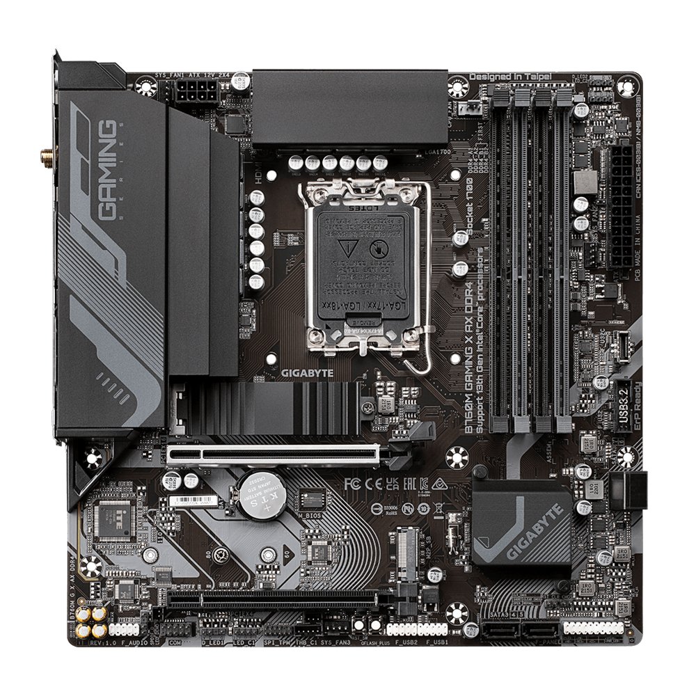 Gigabyte B760M GAMING X AX DDR4 moederbord Intel B760 LGA 1700 micro ATX – 1