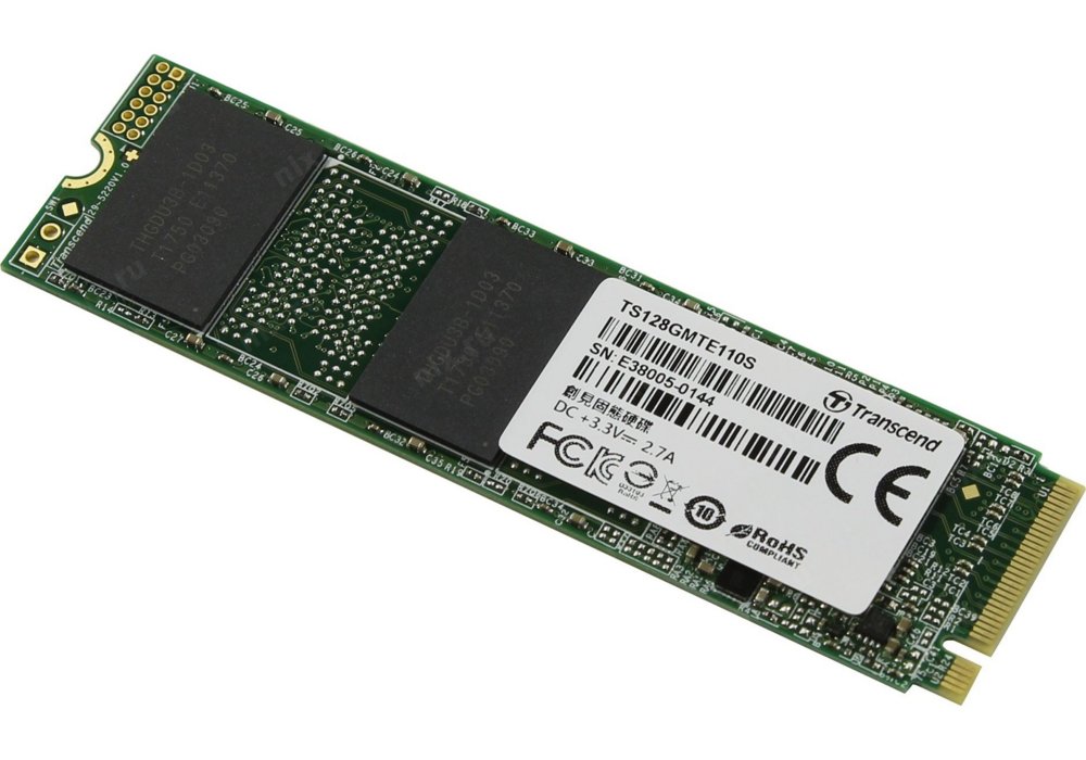 Transcend 110S M.2 128 GB PCI Express 3.0 3D NAND NVMe – 0