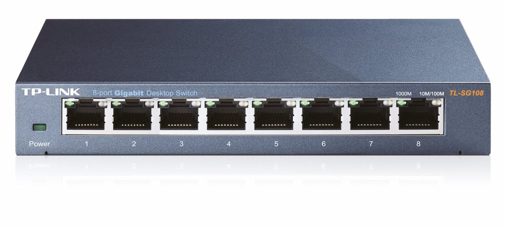 TP-LINK TL-SG108 Unmanaged Gigabit Ethernet (10/100/1000) Zwart – 0