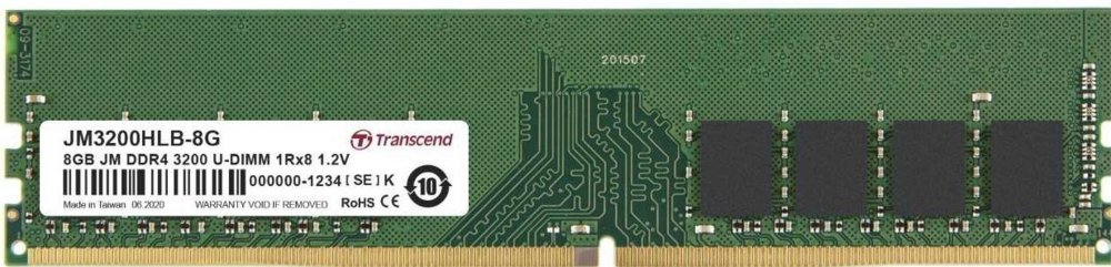 Transcend JetRam JM3200HLB-8G geheugenmodule 8 GB 1 x 8 GB DDR4 3200 MHz – 0