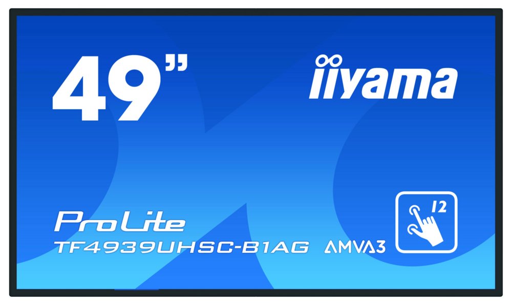 iiyama ProLite TF4939UHSC-B1AG computer monitor 124,5 cm (49″) 3840 x 2160 Pixels 4K Ultra HD LED Touchscreen Multi-gebruiker Zwart – 0