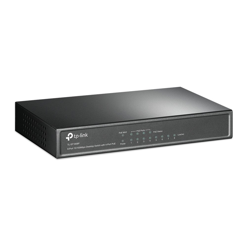 TP-Link Switch 8-Poorts 10/100Mbit PoE Unmanaged – 0