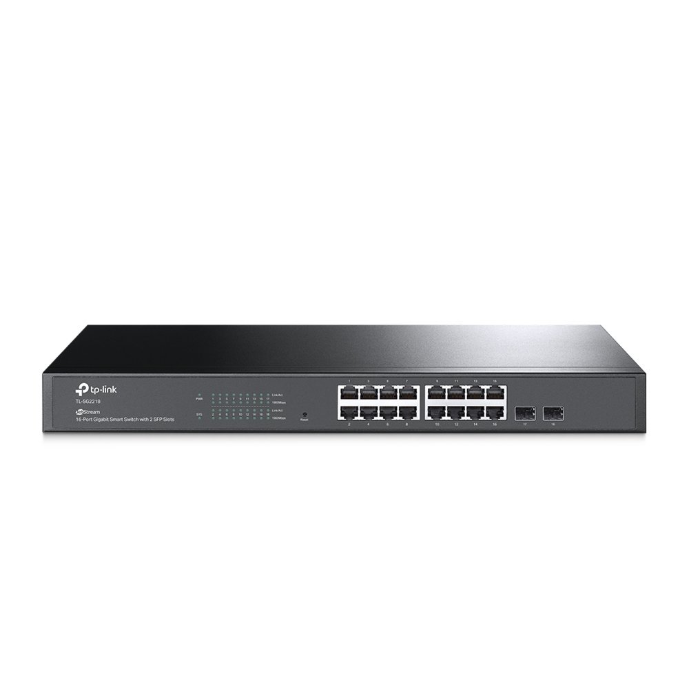 TP-LINK TL-SG2218 netwerk-switch Managed L2/L2+ Gigabit Ethernet (10/100/1000) Zwart – 1