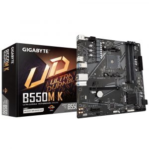 Gigabyte B550M K 1.0 moederbord AMD B550 Socket AM4 micro ATX - Afbeelding 1