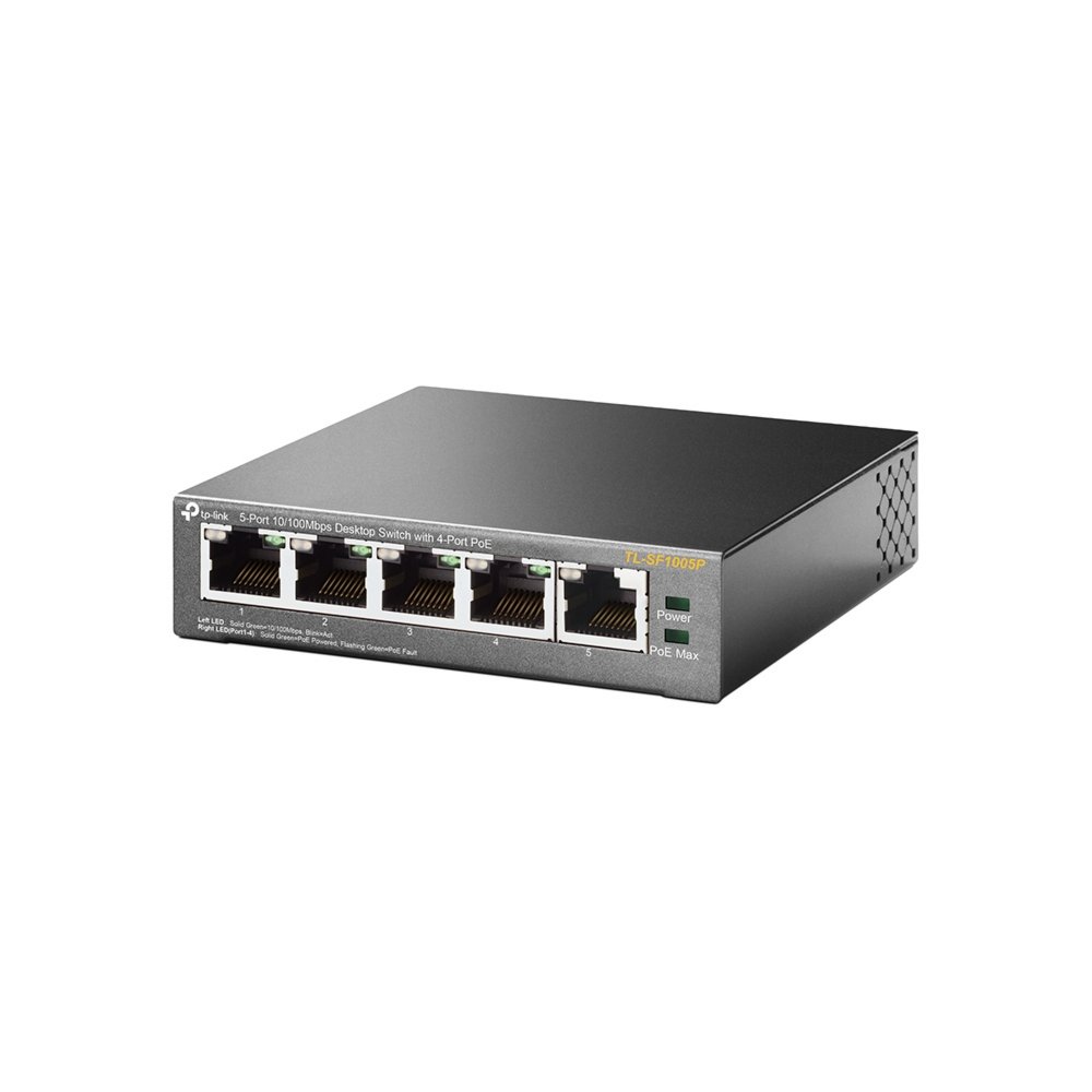 TP-LINK TL-SF1005P Unmanaged Fast Ethernet (10/100) Power over Ethernet (PoE) Zwart – 2